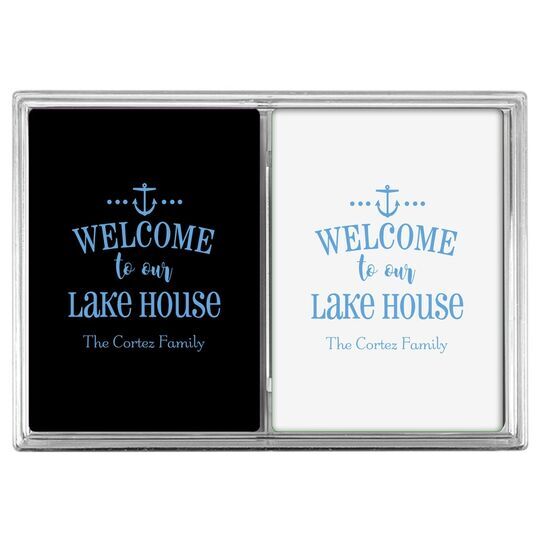 Welcome to Our Lake House Double Deck Playing Cards